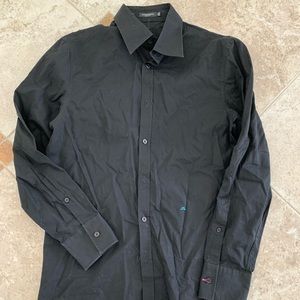 J.lindeberg black dress shirt, size 46 (small)